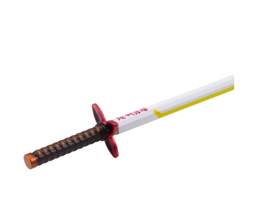 Katana Sword Anime Ballpoint Pen Metal Black Ink Replaceable Refill White and Yellow