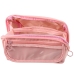 Pencil Case School Kit, Expandable, Roomy, Pink, 20x10cm