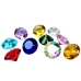 Set of Colorful Decorative Diamonds for Play in a Box of 10 pcs.
