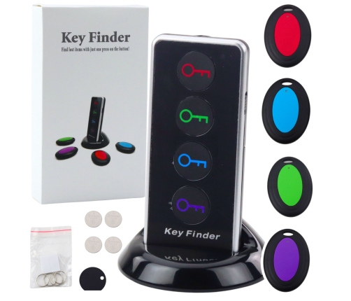 Wireless Key Finder Radio Remote Control 4-in-1