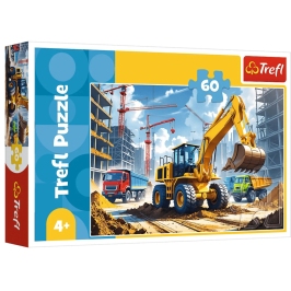 Puzzle 60 - Trefl 17406 Backhoe Loader Tractor