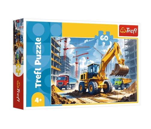 Puzzle 60 - Trefl 17406 Backhoe Loader Tractor