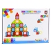 3D Magnetic Blocks Construction Puzzle Colorful 45 pcs.