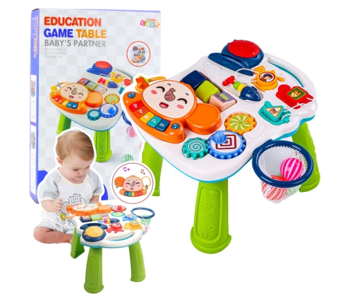 Interactive Educational Table for Toddlers Lights and Sounds Colorful 6 in 1