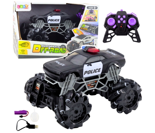 RC Police Off-Road Car with Lights and Smoke Effect 1:16