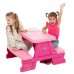 Dorex Pink Children's Garden Table and Bench Set