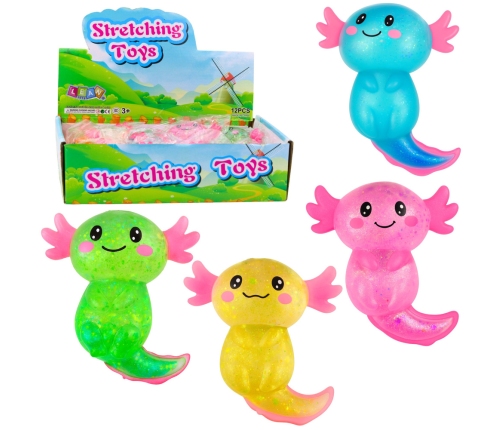 Anti-Stress-Axolotl-Squishy für Kinder, gemischte Farben