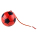 Rubber Soccer Ball Pattern Spring Holder Red 22cm