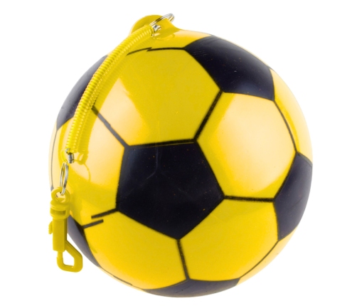 Rubber Soccer Ball Spring Holder Yellow 22cm