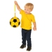 Rubber Soccer Ball Spring Holder Yellow 22cm