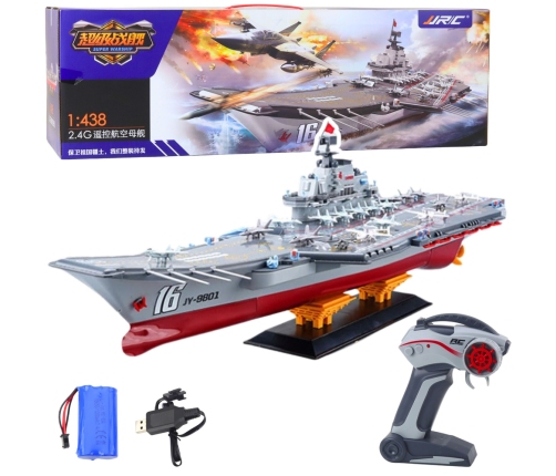 Large Remote Controlled Aircraft Carrier RC Lights 30 km/h 1:438