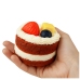 Squishy Fruit Cake Decorative Flexible Decoration 6 x 7 cm