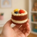 Squishy Fruit Cake Decorative Flexible Decoration 6 x 7 cm