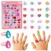 Beauty Set Children's Rings Colored Diamonds 50 pcs.
