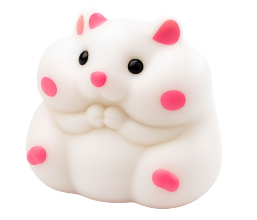 Soft Hamster Sensory Anti-Stress Squishy White 5cm