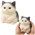 Sensory Squishy Soft Kitten with Pearls White and Gray 15cm