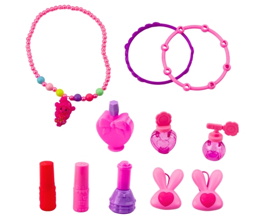 Beauty Set Dressing Table in a Suitcase 2 in 1 Accessories Unicorn Pink