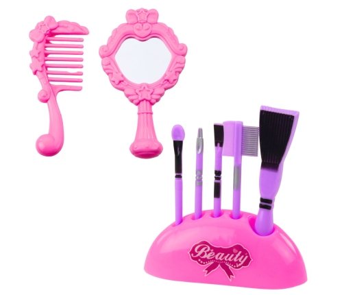 Beauty Set Dressing Table in a Suitcase 2 in 1 Accessories Unicorn Pink