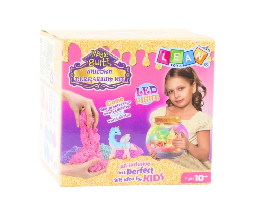 Creative DIY Terrarium Kit with Colorful Unicorn LED Lamp and Remote Control