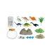 DIY Dinosaur Terrarium Creative Kit with LED Light and Remote Control