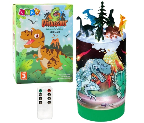 DIY Dinosaurs in a Jar Creative Kit Night Light Remote Control