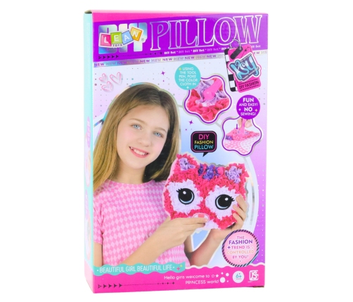 Creative Sewing Kit Kitten Pillow Mascot DIY Embroidery