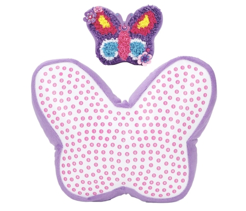 DIY Creative Kit Sewing Pillow Butterfly Embroidery Purple