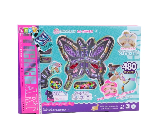 Creative Jewelry Making Kit Beads 480 Stickers