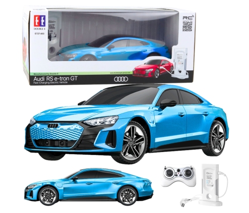 Audi RS E-tron GT Remote Controlled RC Car Blue 1:14