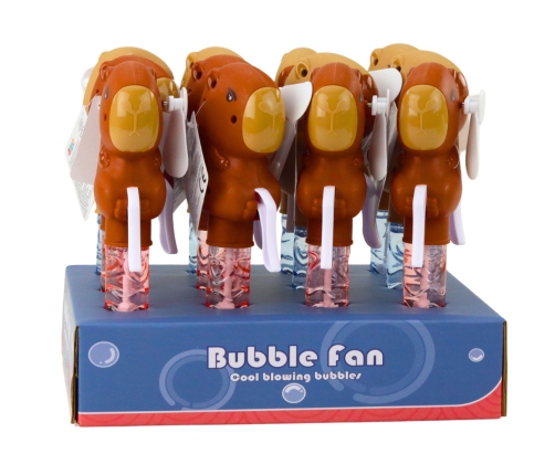 Capybara Soap Bubbles Pinwheel 2 in 1 Wand 3 Eyes For Bubbles 19cm Mix