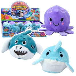 Squeezable Plush Toy with Water Balls Sea Animals 6 cm Squeezable Plush Toy with Water Balls Sea Animals 6 cm