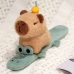 Plush Self-tightening Wristband Crocodile with Capybara