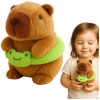 Plush Capybara Green Lifebuoy with Frog Brown 20cm Plush Capybara Green Lifebuoy with Frog Brown 20cm