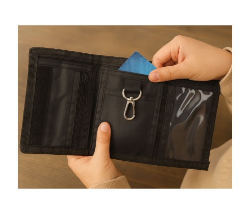 Children's Wallet with Velcro and Carabiner Capybara with Watermelon