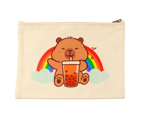 Capybara Cosmetic Bag With Zipper Practical For Accessories Pencil Case