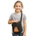 Capybara Shoulder Bag Adjustable Strap Black 19.5 x 14 cm
