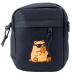 Capybara Shoulder Bag Adjustable Strap Black 19.5 x 14 cm