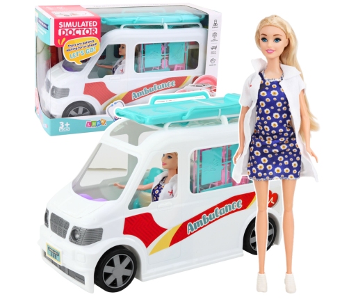 Mobile Hospital Ambulance with Stretcher 2in1 Doll Doctor Accessories