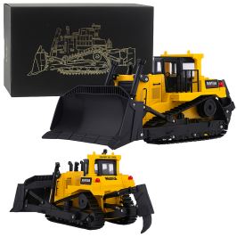 Bulldozer Bulldozer Excavator Huina Metal Construction Model 1:50