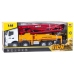 Huina Metal Concrete Mixer Construction Truck with Pump 1:18