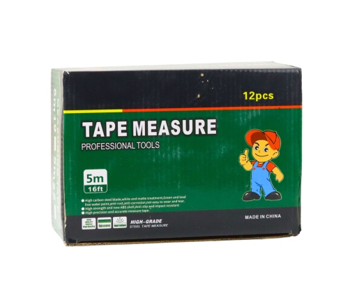 Fluorescent Measuring Tape Roll 5m 25mm