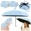 Folding Pocket Umbrella with UV Protection UPF 50+ Case Blue 90 cm