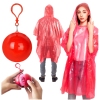 Raincoat Cloak with Ball Keychain Red Raincoat Cloak with Ball Keychain Red