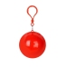 Raincoat Cloak with Ball Keychain Red
