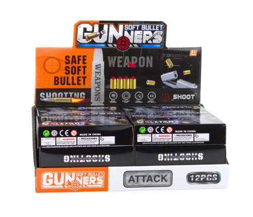 Mini Pistol Weapon for Bullets and Shells Black 13.5 cm