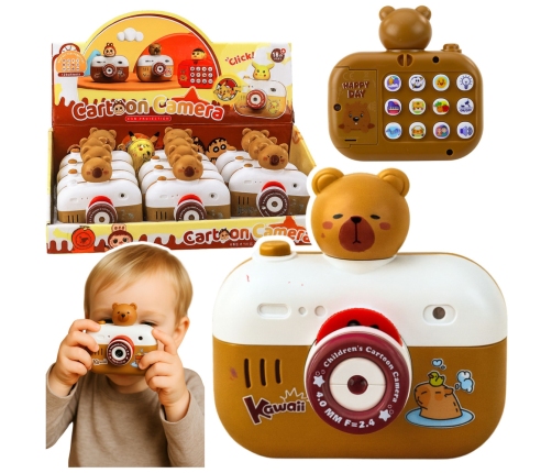 Capybara Interactive Camera Light Projector Sounds Lanyard