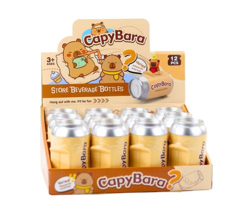 Capybara Figurine Keychain Surprise Cards In A Tin