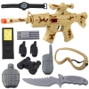 Military Rifle Set with Rifle Accessories Shot Sound Sand Military Rifle Set with Rifle Accessories Shot Sound Sand