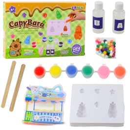 Creative Kit for Creating DIY Gel Figures Capybara 18 pcs.