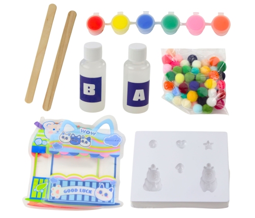 Creative Kit for Creating DIY Gel Figures Capybara 18 pcs.